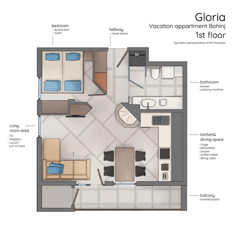 Gloria Holiday - Apartment Bohinj Exterior foto